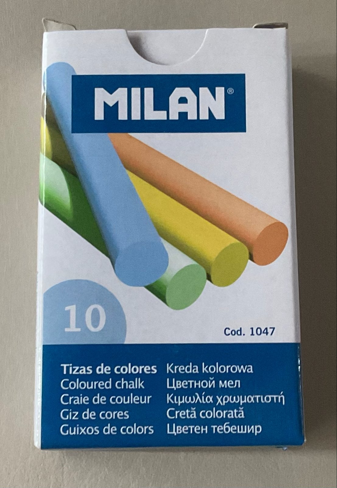 Milan Kleurkrijt - 10 Stuks - Diverse Kleuren, Nieuw, Meerkleurig, Ophalen of Verzenden, Overige materialen