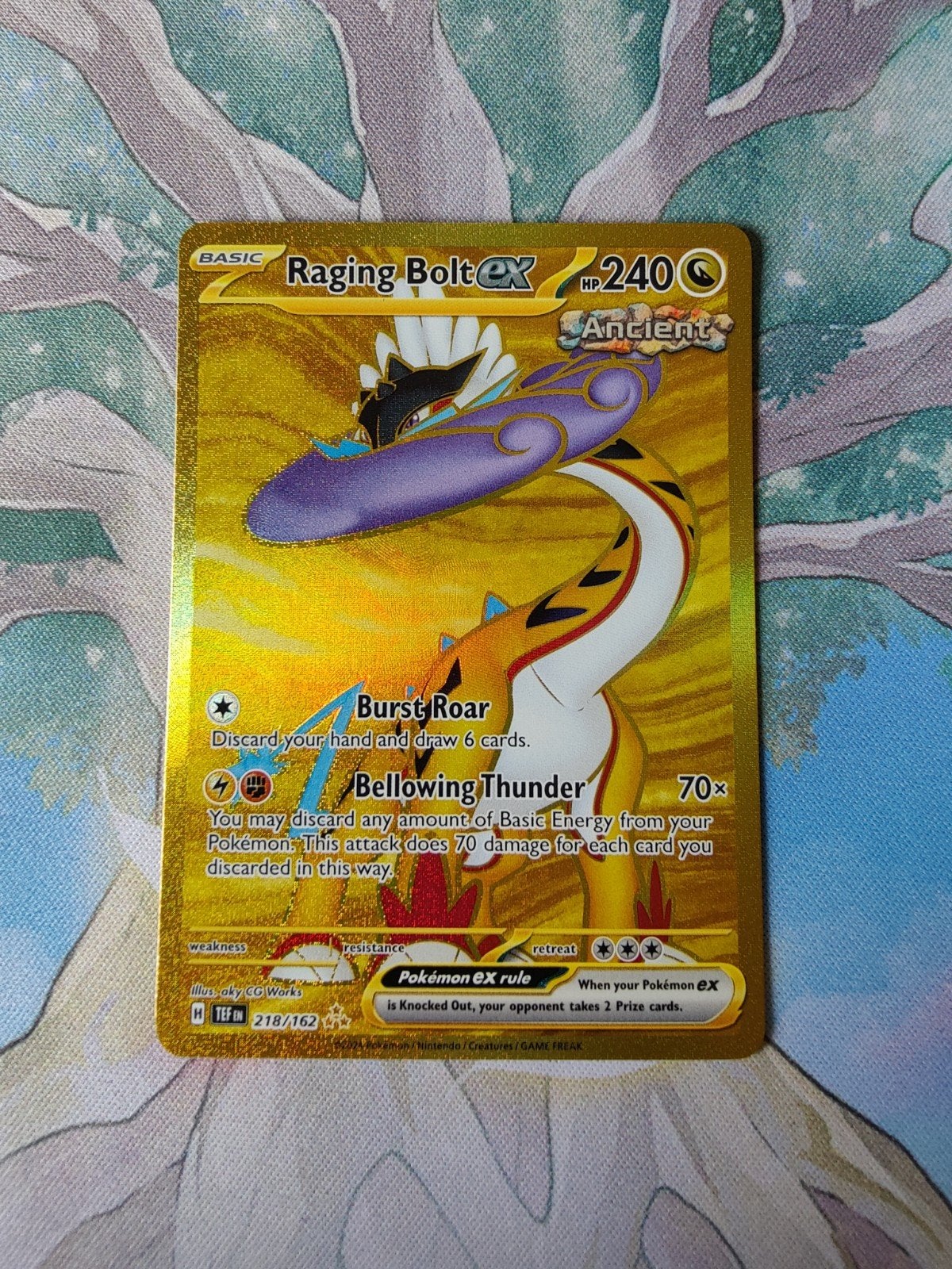 Pokemon temporal forces raging Bolt ex 218/162, Ophalen of Verzenden, Nieuw, Losse kaart, Foil