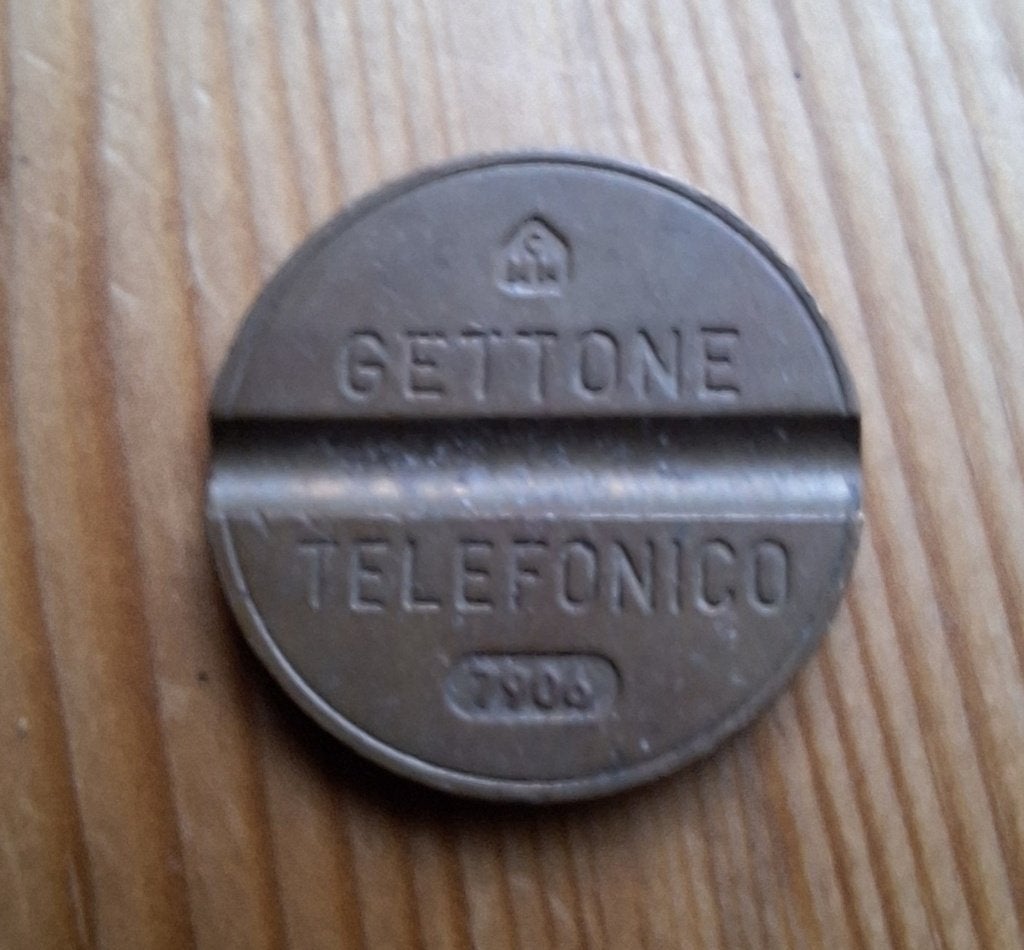 1979-06 Italiaanse telefoonmunt Gettona Telefonica., Ophalen of Verzenden, Overige materialen, Buitenland