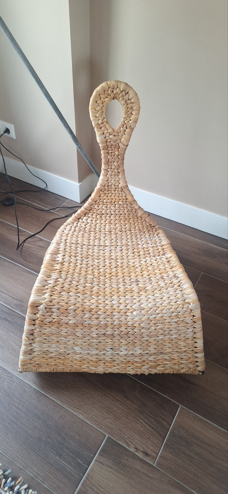 Geinige rieten stoel - uniek design, Ophalen, Overige kleuren, Riet of Rotan, Zo goed als nieuw
