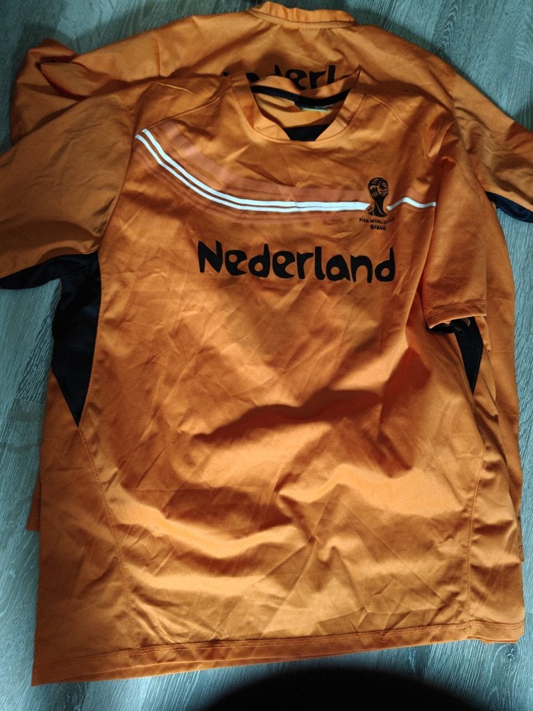 oranje shirt brasil world cup, Maat XL, Ophalen, Zo goed als nieuw, Shirt