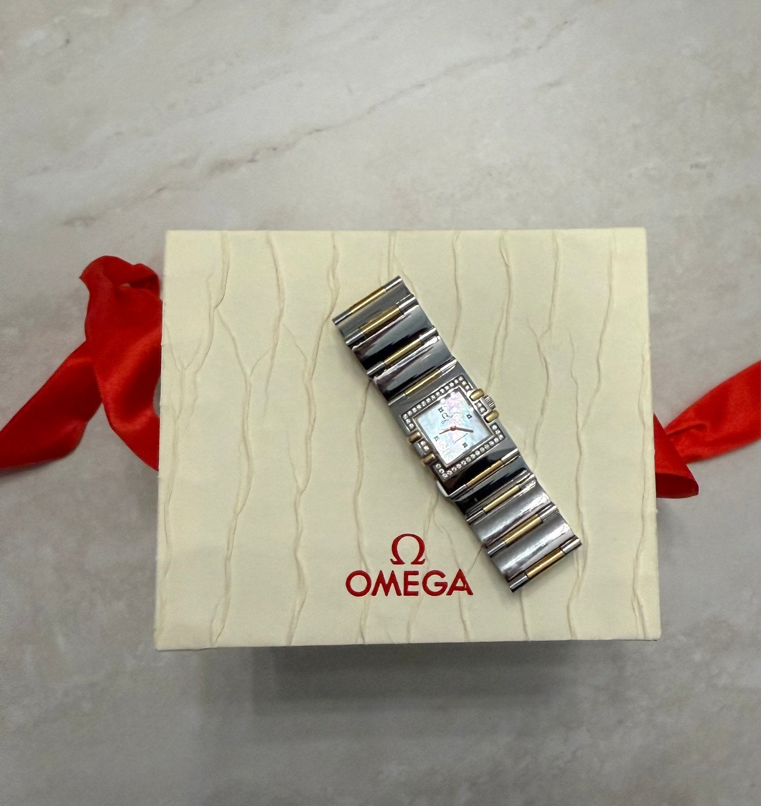 Omega Constellation Quarda, Staal, Staal, Polshorloge, Zo goed als nieuw