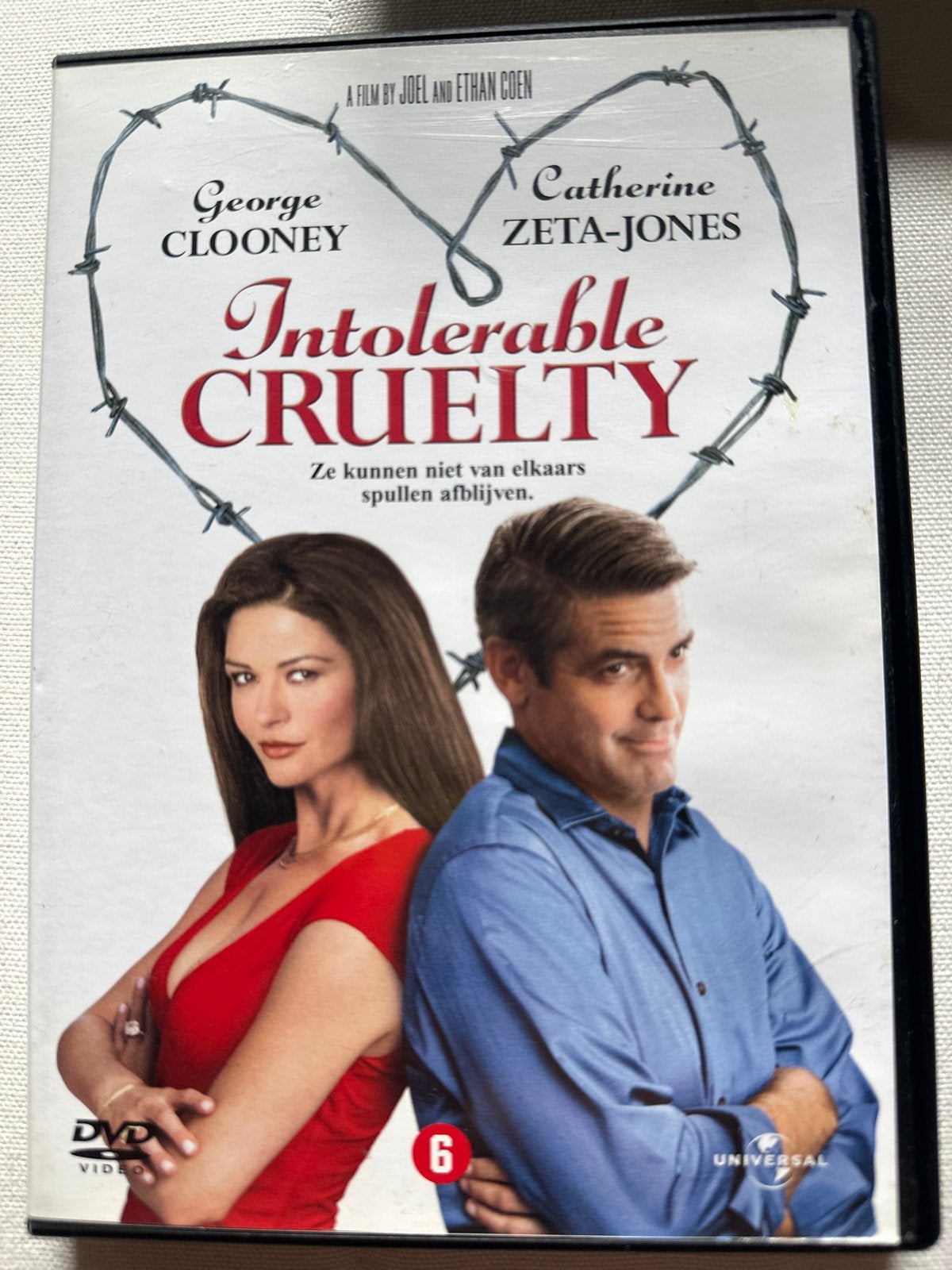Intolerable Cruelty DVD - George Clooney & Catherine Zeta-Jo, Nederlands, Romantische komedie, Ophalen of Verzenden, Vanaf 6 jaar