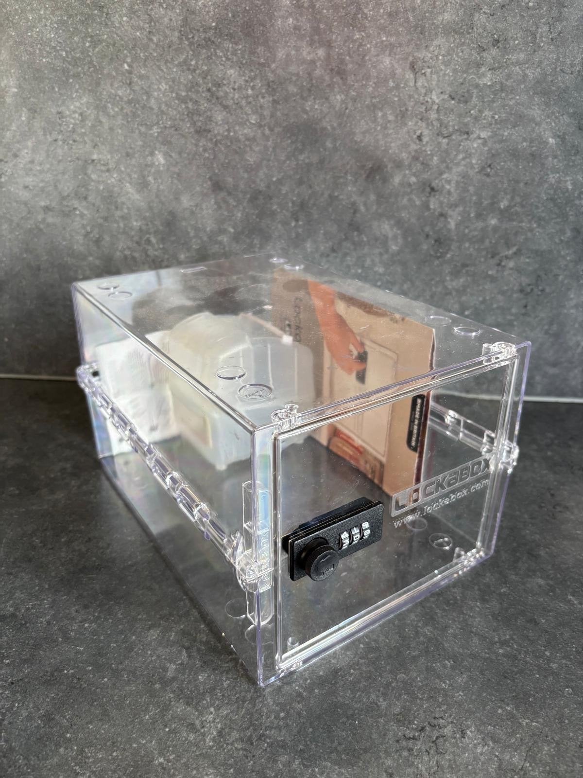 Lockabox One - Doorzichtige Opbergdoos medicijnen Cijferslot, Diversen, Ophalen of Verzenden, Gebruikt