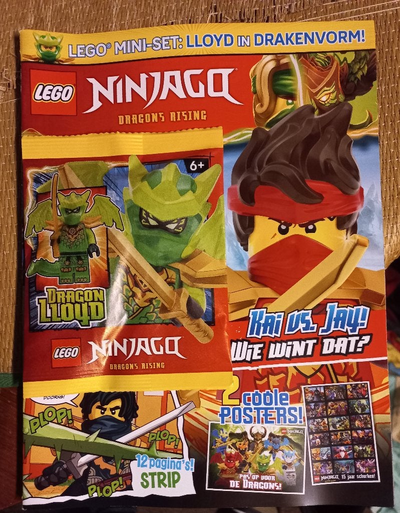 Lego Ninjago Dragon Lloyd , in zakje op magazine nieuw ongeb, Ophalen of Verzenden, Nieuw, Inclusief minifiguren