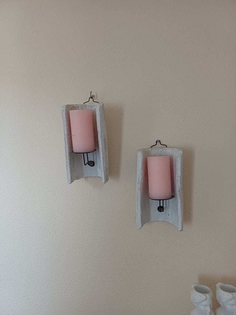 2x wandkandelaars, Ophalen, Overige materialen
