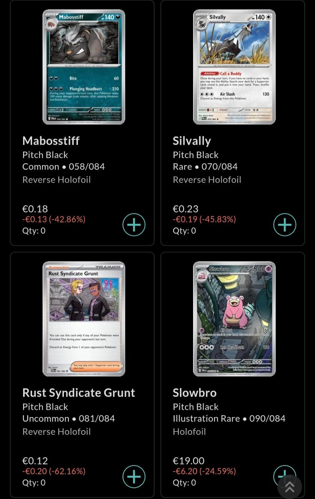 Pokémon Kaarten Pitch Black gezocht, Ophalen