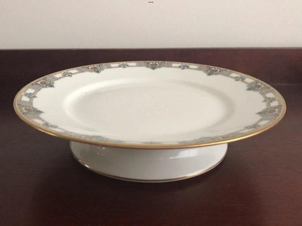 Limoges schaal schotel bord op voet decor, Ophalen of Verzenden