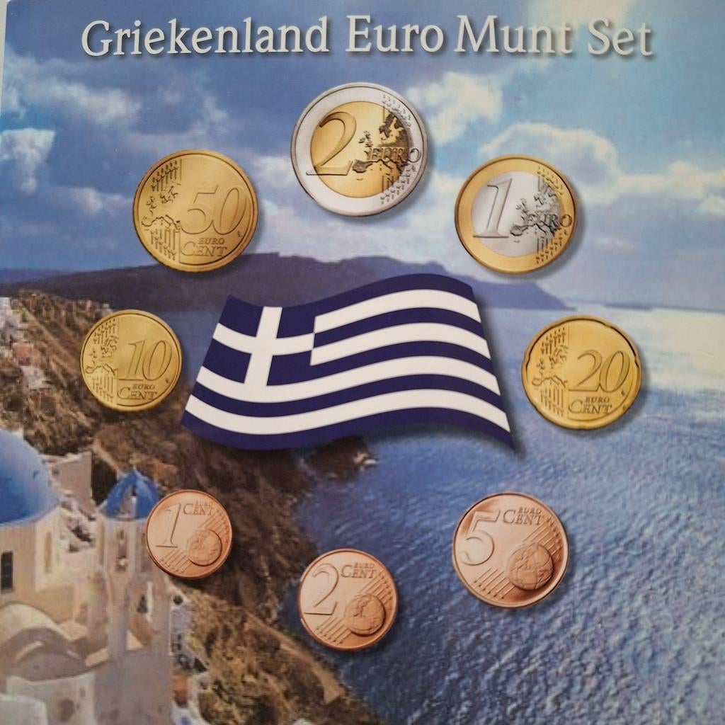 Griekenland Euromuntset 2008, Ophalen of Verzenden, Griekenland, 2 euro