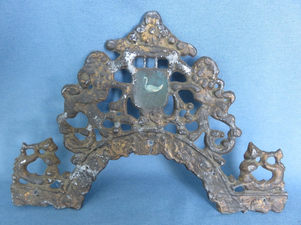 Barok – kaplood met wapen - zwaan - leeuwen - 17e - 18e eeuw, Antiek en Kunst, Antiek | Klokken, Ophalen of Verzenden