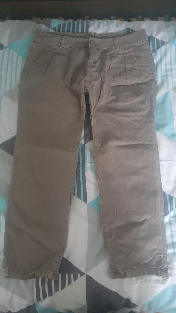 broek, Ophalen, Bruin, Zo goed als nieuw, Maat 34 (XS) of kleiner