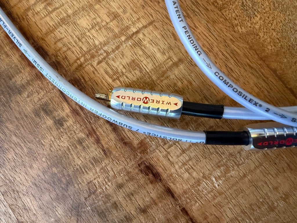 Wireworld Solstice 7 subwoofer kabel rca, Ophalen of Verzenden, Zo goed als nieuw, 5 tot 10 meter, Interlink-kabel