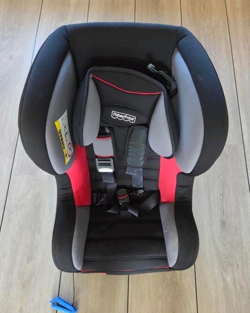 Zgan Fisher-Price autostoel zwart/rood, Autogordel, Zijbescherming, Zo goed als nieuw, Ophalen