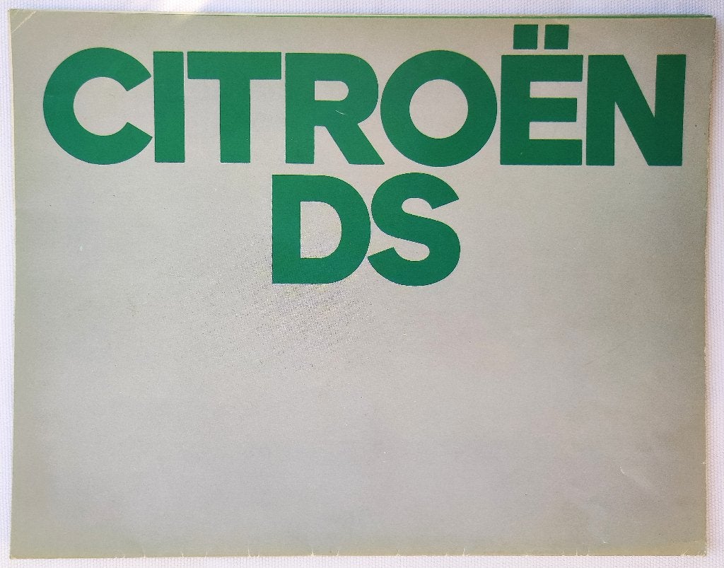 Zeldzame 1972 Citroën DS Poster Brochure, Boeken, Ophalen of Verzenden, Zo goed als nieuw, Citroën