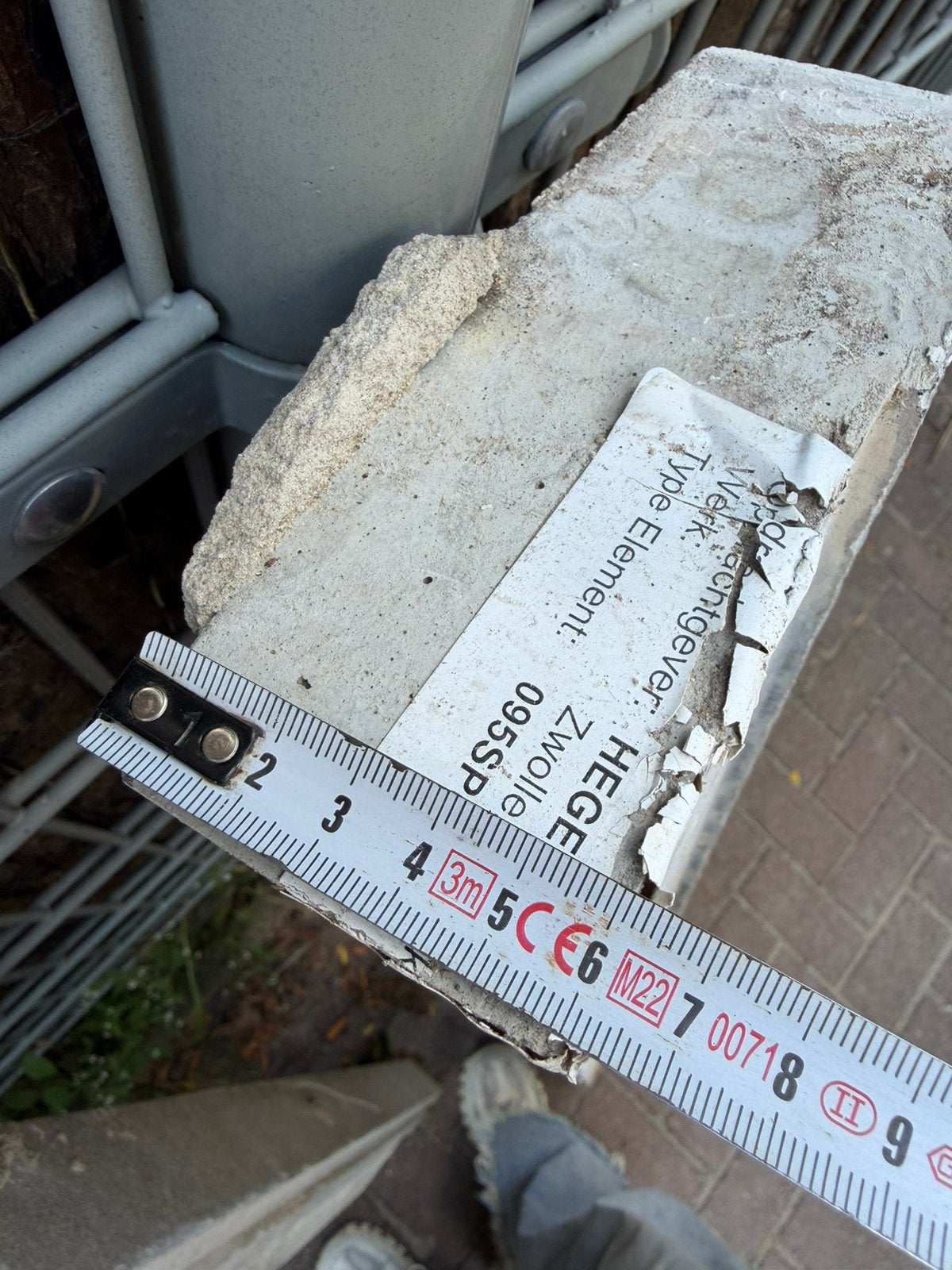 Beton dorpels, Ophalen, Gebruikt