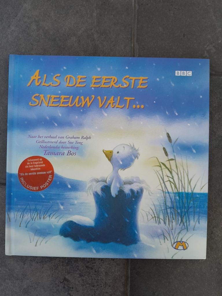 Als de eerste sneeuw valt... Tamara Bos ~ prentenboek, Ophalen of Verzenden, Zo goed als nieuw