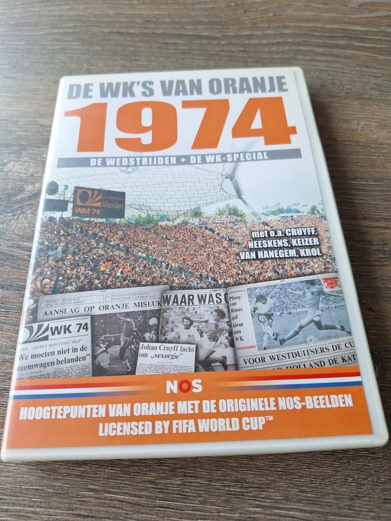 Dvd  de wk,s van oranje 1974, Cd's en Dvd's, Dvd's | Sport en Fitness, Voetbal, Alle leeftijden, Ophalen of Verzenden, Zo goed als nieuw
