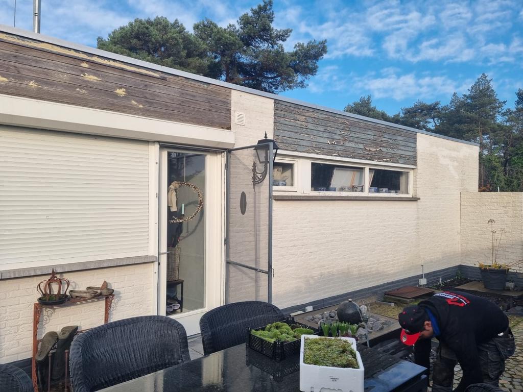 Elektrisch rolluik combinatie raam en deur, Doe-het-zelf en Verbouw, Rolluiken, Ophalen, Gebruikt, 200 cm of meer, Wit