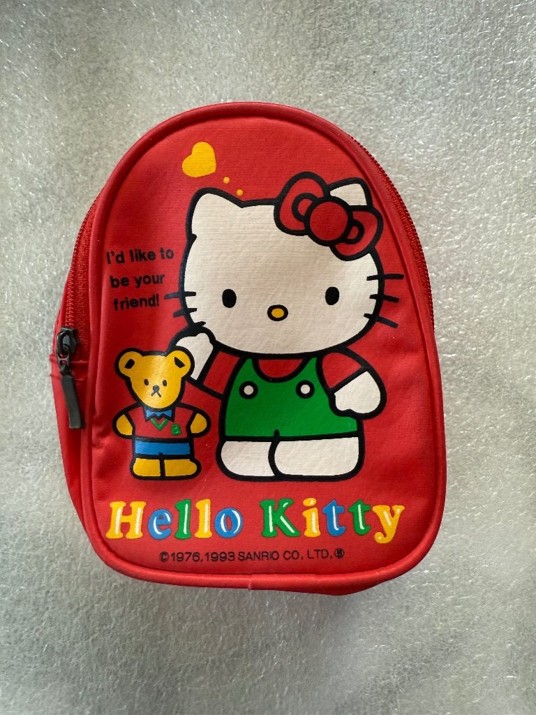 Vintage Hello Kitty 90s tasje / rugzakje, Kinderen en Baby's, Kinderspulletjes, Ophalen of Verzenden, Gebruikt