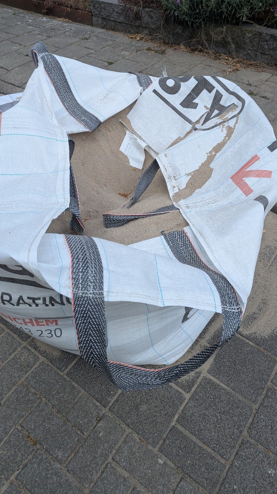Halve kuub ophoogzand in big bag, Ophalen, Gebruikt, Ophoogzand