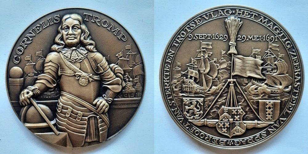 Grote penning Cornelis Tromp, Verzenden, Brons, Nederland