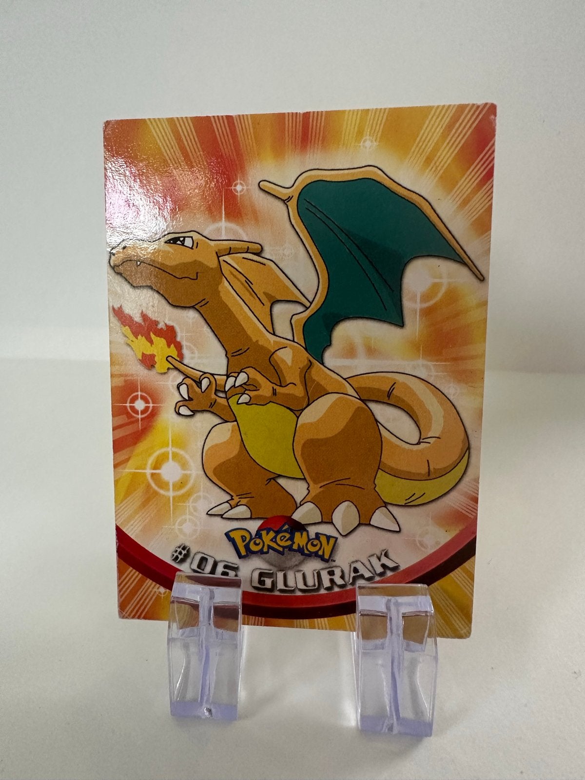 Pokémon Glurak #06 (Charizard Duitse versie) Topps, Hobby en Vrije tijd, Verzamelkaartspellen | Pokémon, Ophalen of Verzenden