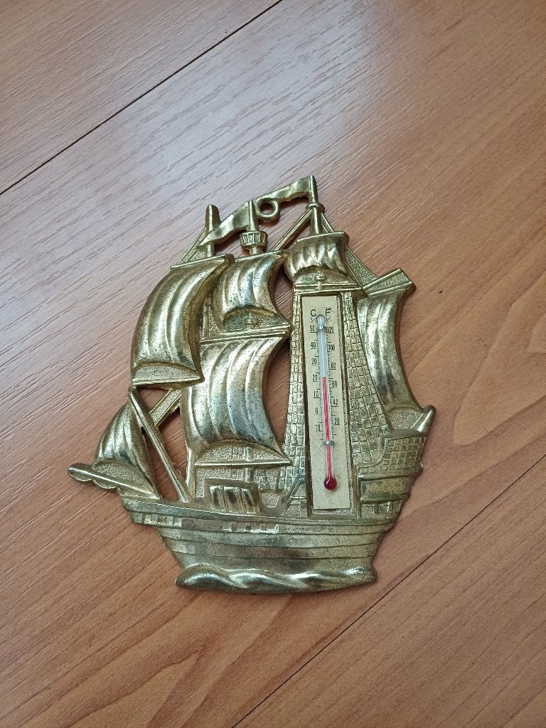 Kleine (15cm) scheeps thermometer, Ophalen of Verzenden, Gebruikt, Overige typen