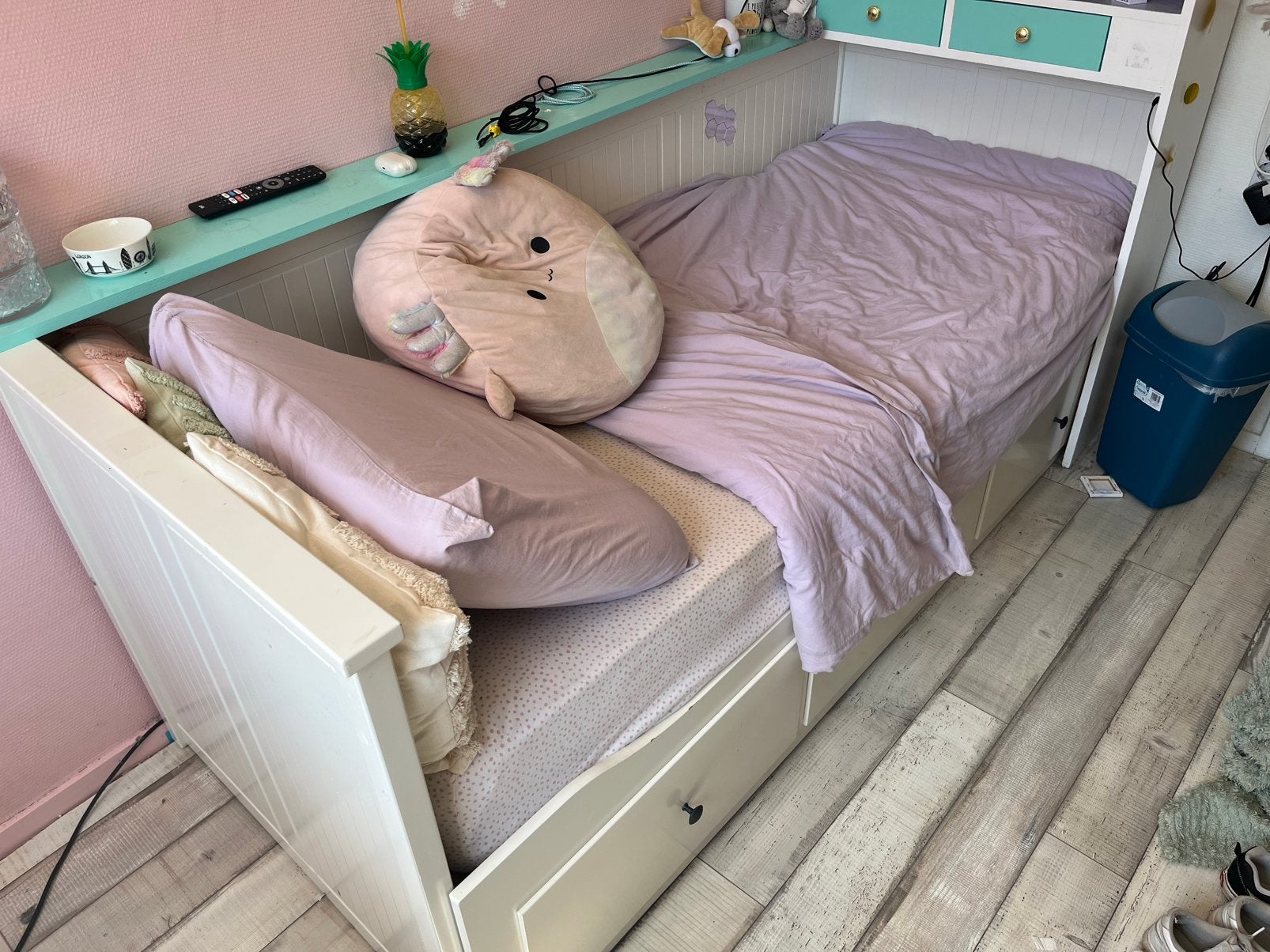 Ikea bed eemnes te koop, Ophalen, 90 cm, Wit, Tweepersoons