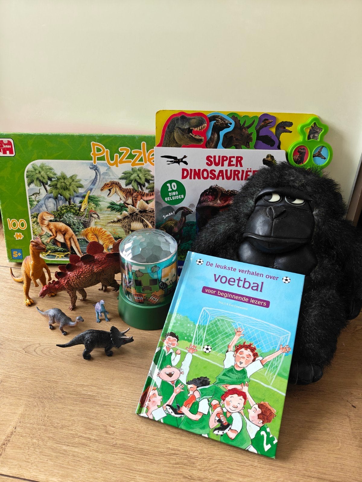 Dino speelgoed, puzzel, boek en meer!, Ophalen of Verzenden, Gebruikt, Jongen of Meisje