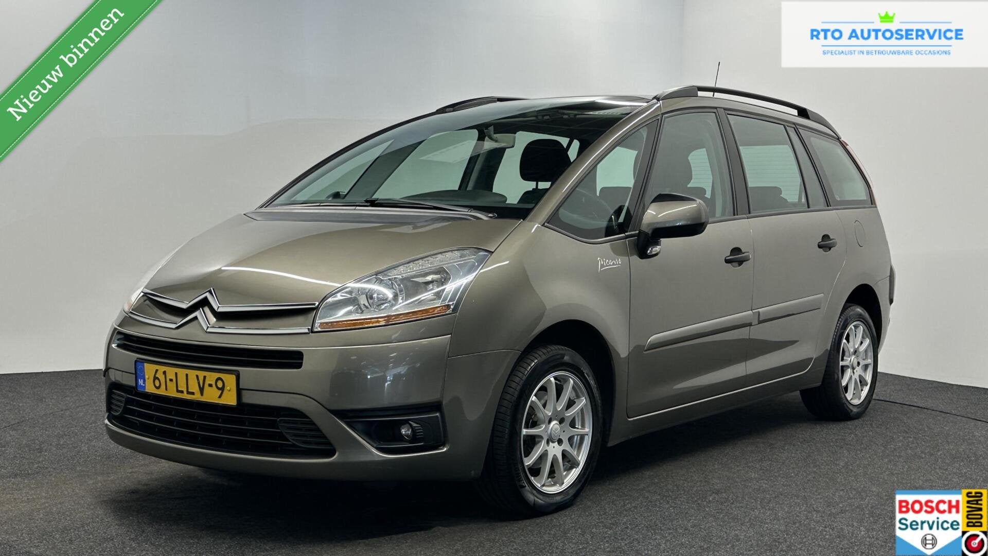 Citroen C4 Grand Picasso 1.6 VTi Dynamique 7p TREKHAAK ECC C, Stof, Gebruikt, 4 cilinders, 7 stoelen