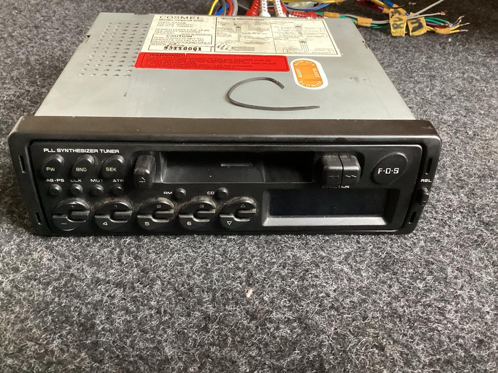Vintage FOS Cosmel PLL Synthesizer Tuner Autoradio, Ophalen, Gebruikt