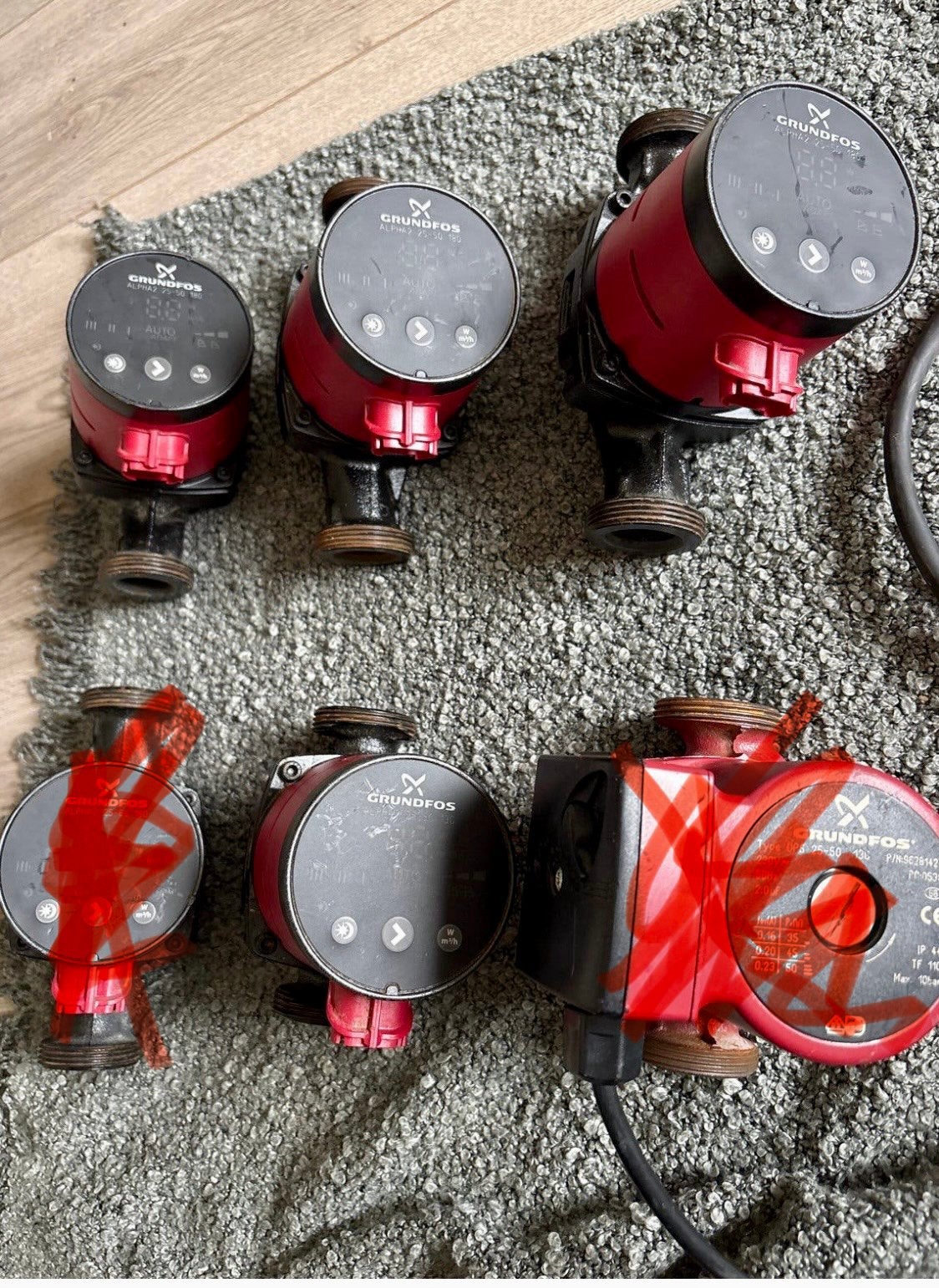 Grundfos circulatiepompen altijd goed onderhouden en gekeurd, Ophalen of Verzenden
