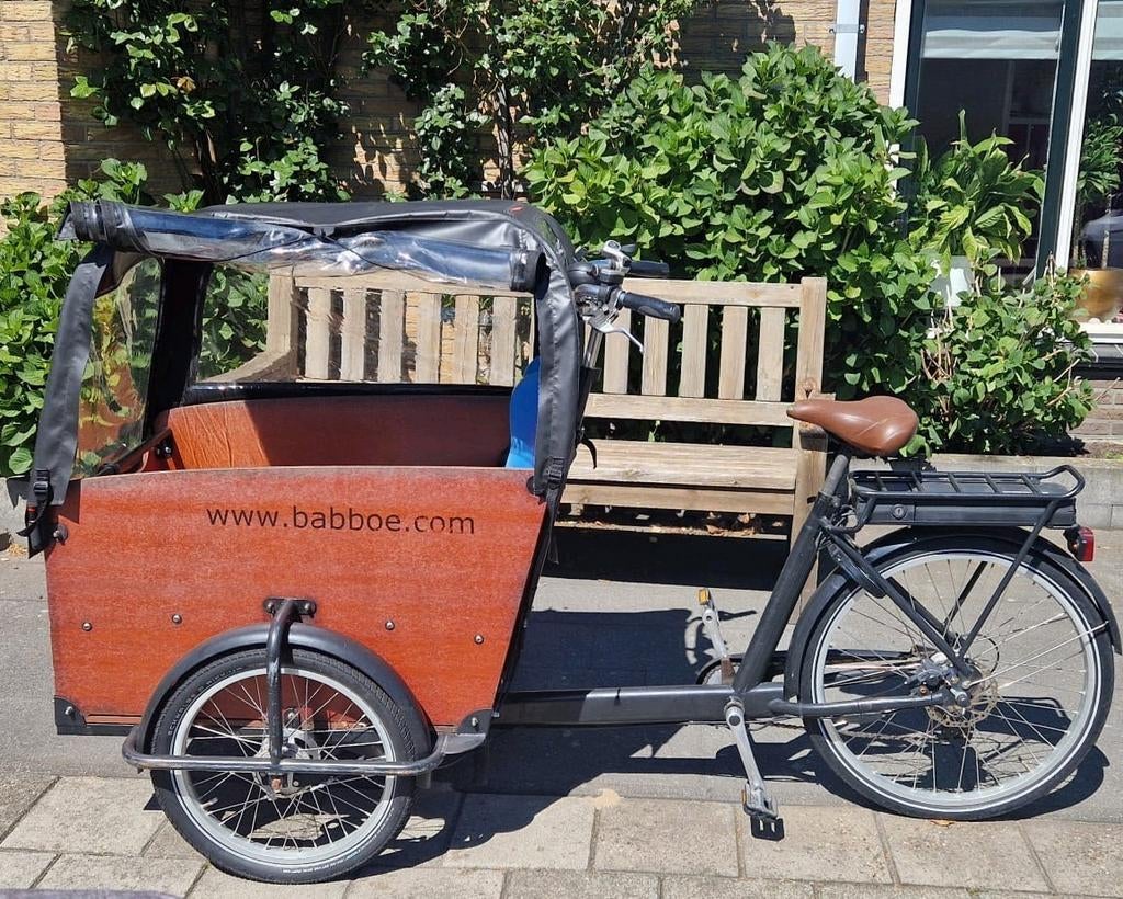 Babboe Electrische bakfiets, 4 kids, excl. Stoeltje., 4 kinderen of meer, Elektrisch, Zo goed als nieuw, Ophalen