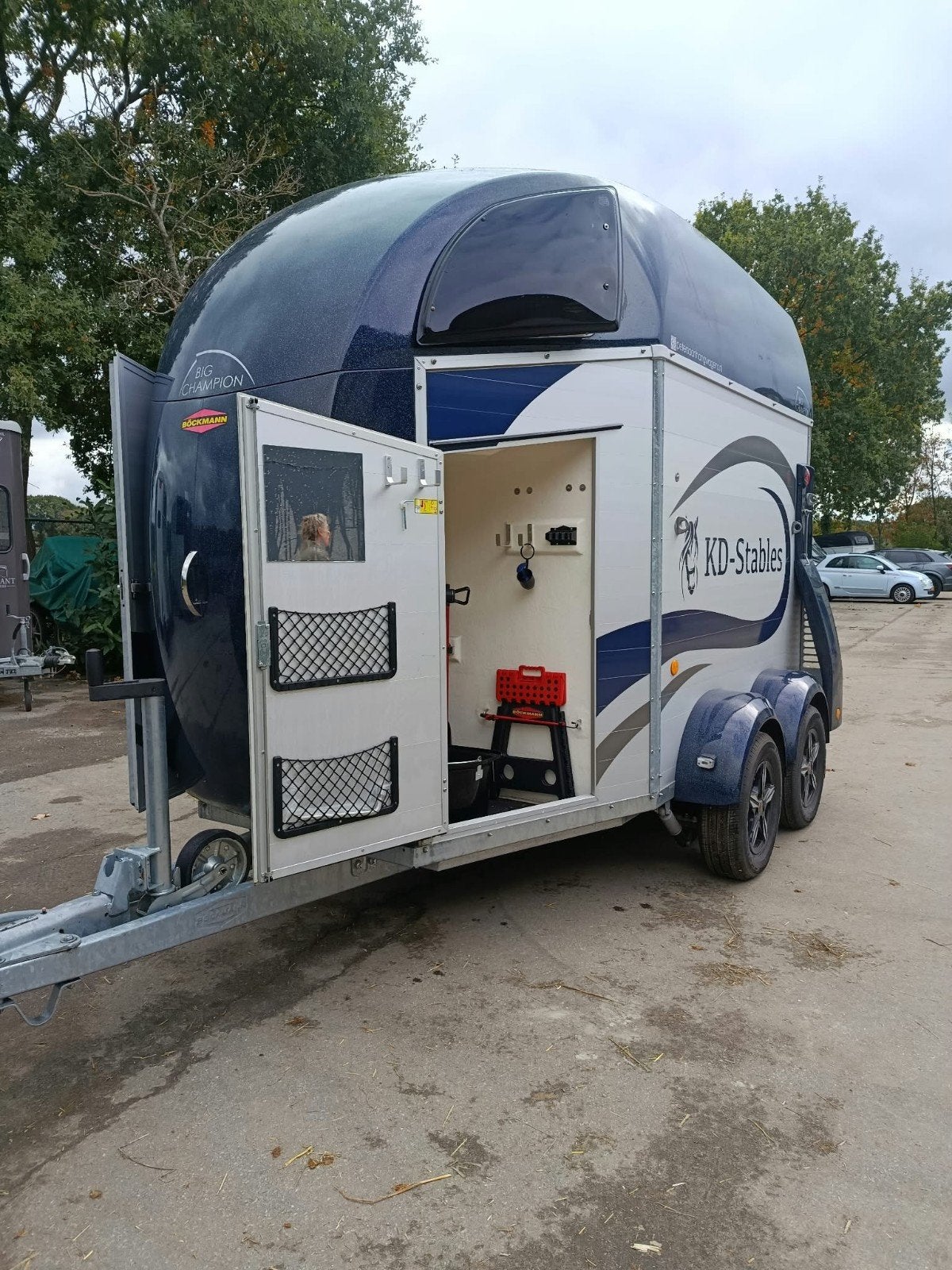 Bockmann Big Champion SKA 2 paardentrailer uit 2023, Dieren en Toebehoren, Ophalen, Zo goed als nieuw, Aluminium, 2-paards trailer