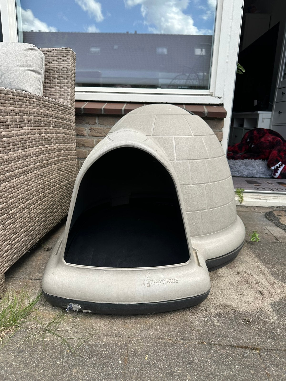 Dogloo - Petmate Indigo Hondeniglo - geïsoleerd hondenhok, Dieren en Toebehoren, Ophalen, Minder dan 65 cm, Hondenhok, Zo goed als nieuw