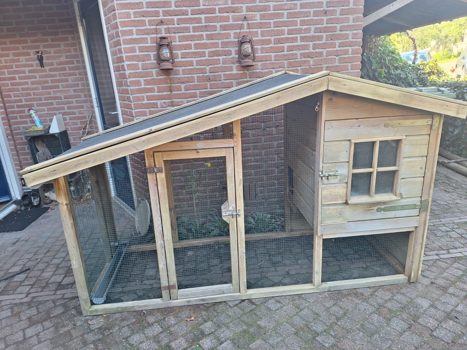 Kippenhok met kippenren, Dieren en Toebehoren, Ophalen, Kippenhok of Kippenren