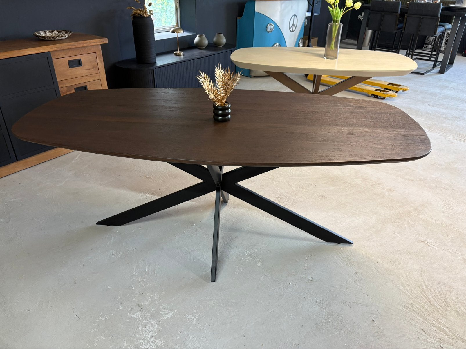 Eettafel Ferris Brown 200 cm – NIEUW, Huis en Inrichting, Tafels | Eettafels, Ophalen, Nieuw
