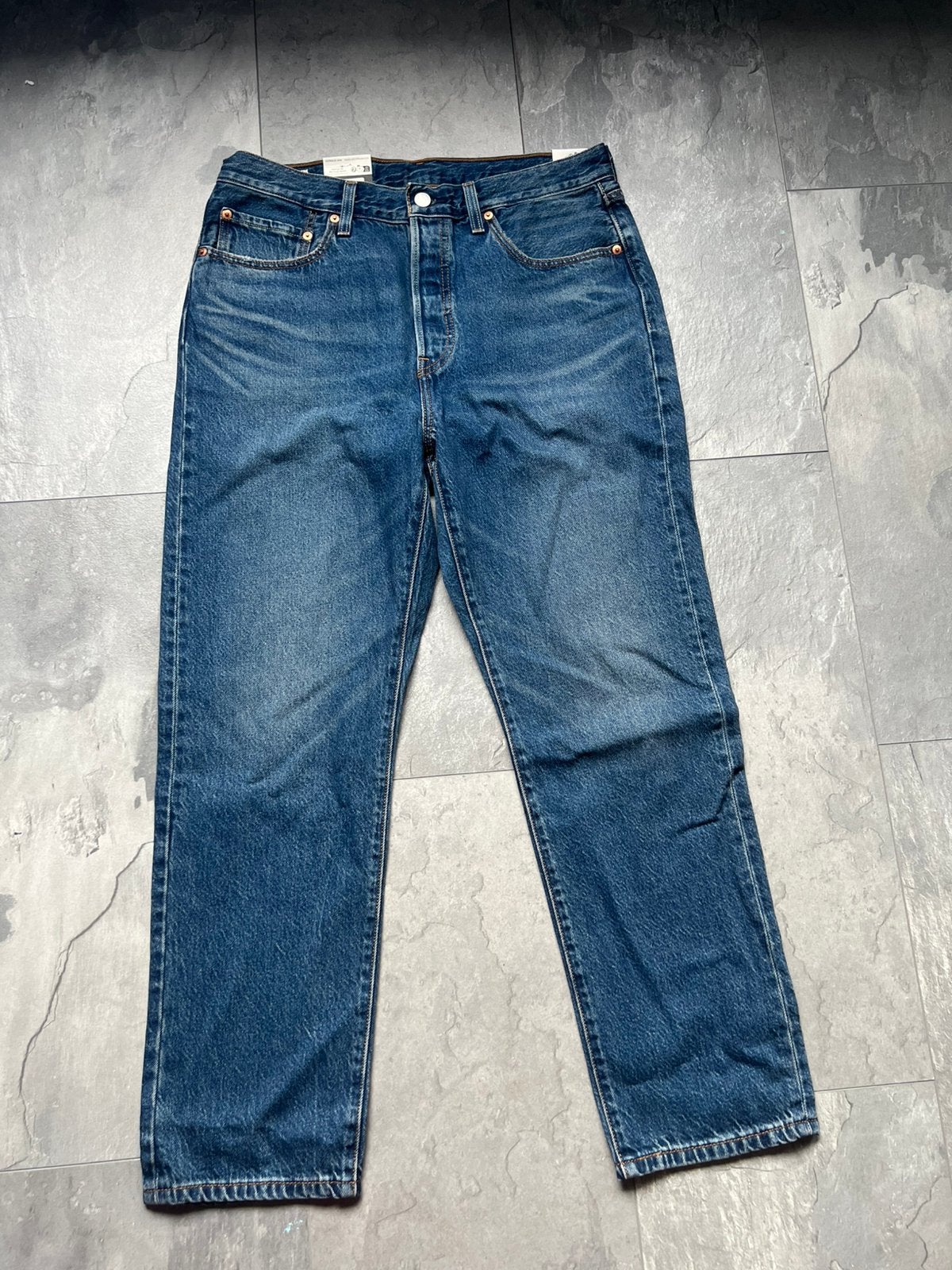 Levis 501 cropped 31, Ophalen of Verzenden, Nieuw, Blauw