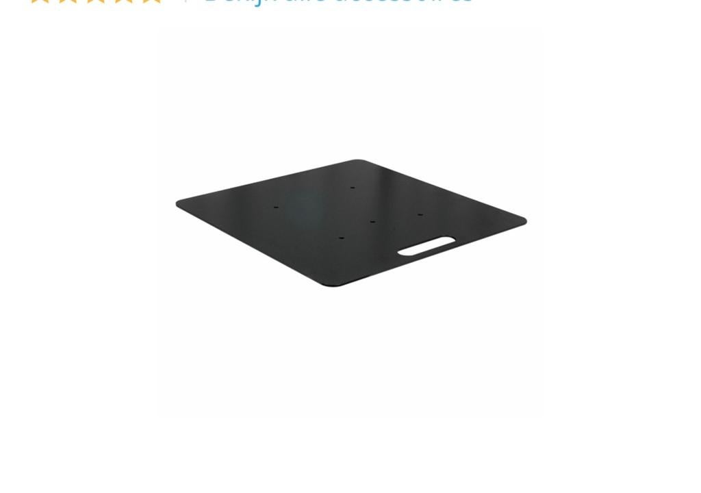 4 stuks  Truss baseplate 60x60 cm - Zwart, Muziek en Instrumenten, Licht en Laser, Ophalen, Gebruikt, Licht