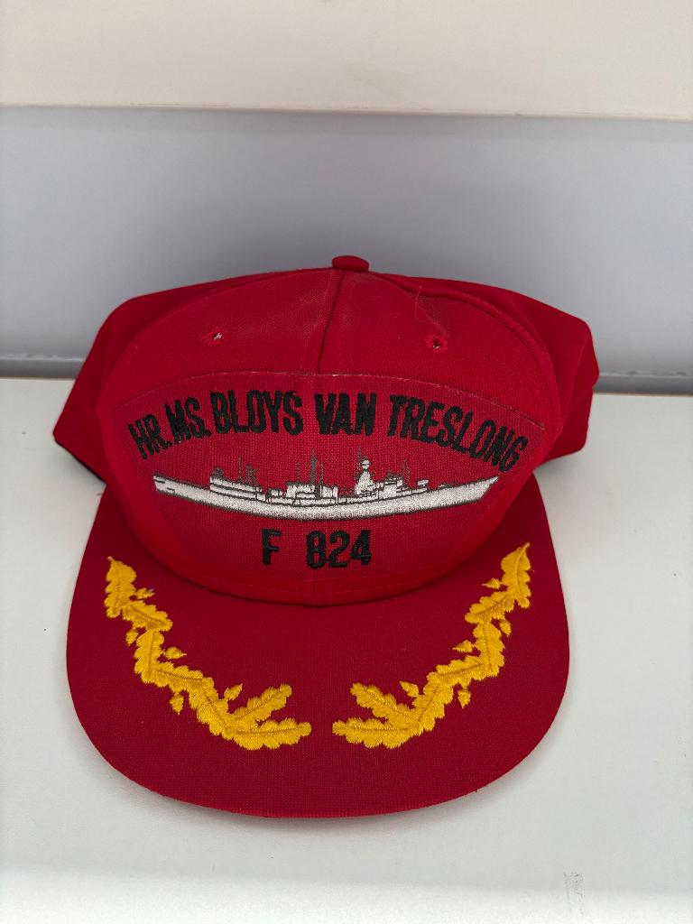 Koninklijke Marine Cap Hr.Ms. Bloys van Treslong, Ophalen, Marine, Nederland, Embleem of Badge