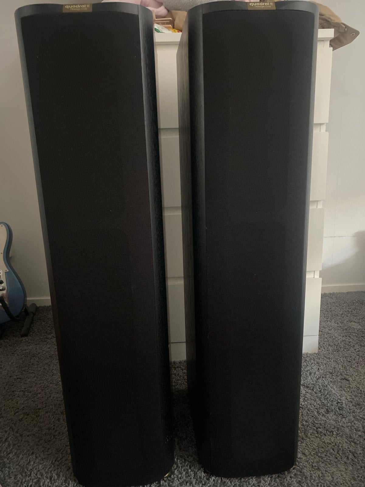 Quadral Shogun PhonoLogue Gold Vloerstaande Luidsprekers, Vloerstaande luidspreker, Gebruikt, 120 tot 150 watt, Ophalen