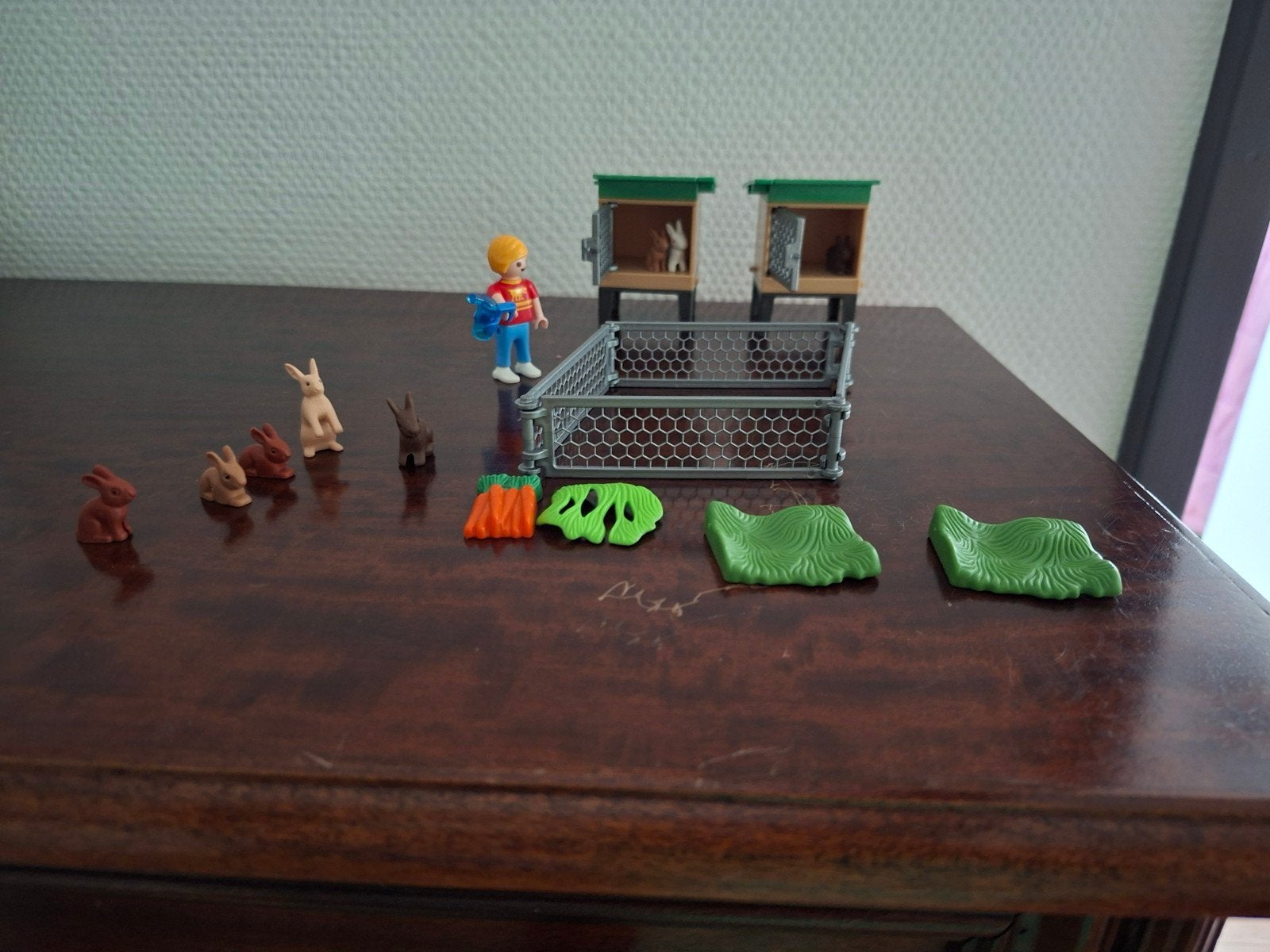 Playmobil konijnenhok met konijnen en figuur, Ophalen, Gebruikt, Jongen of Meisje