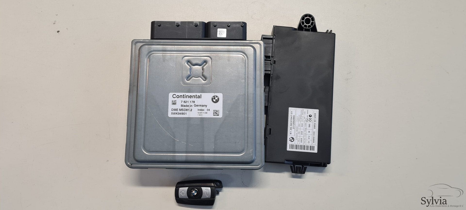 Startset Contactslot+ ECU BMW 3 Serie E90 E91 318i N43  7621, Gebruikt, -, -, Ophalen of Verzenden