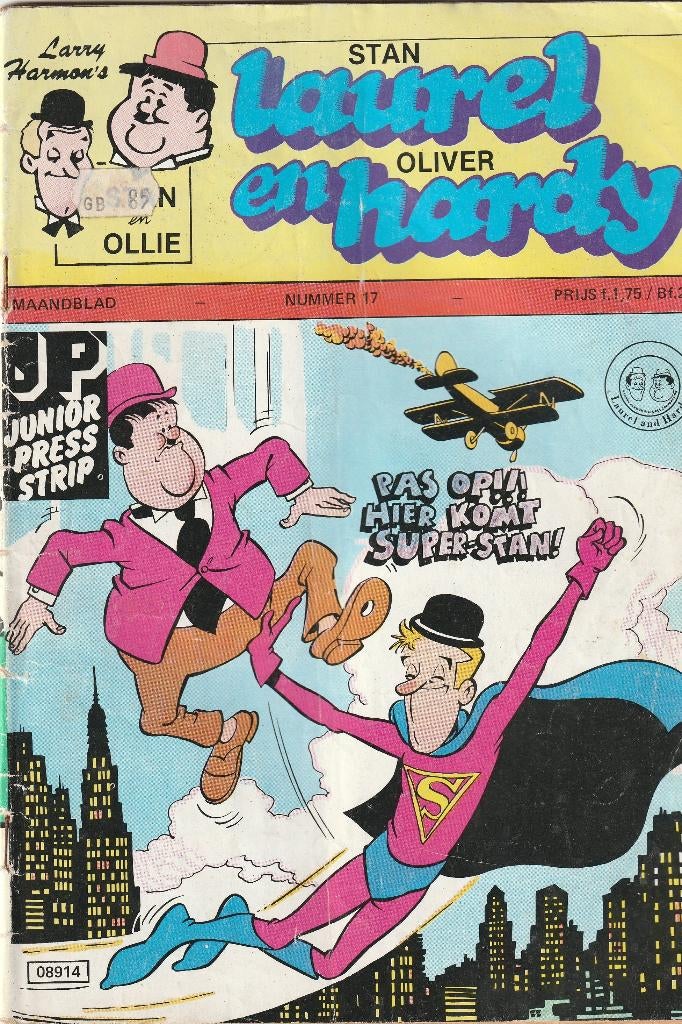 Stan laurel en oliver hardy nr.17, Eén stripboek, Ophalen of Verzenden, Zo goed als nieuw