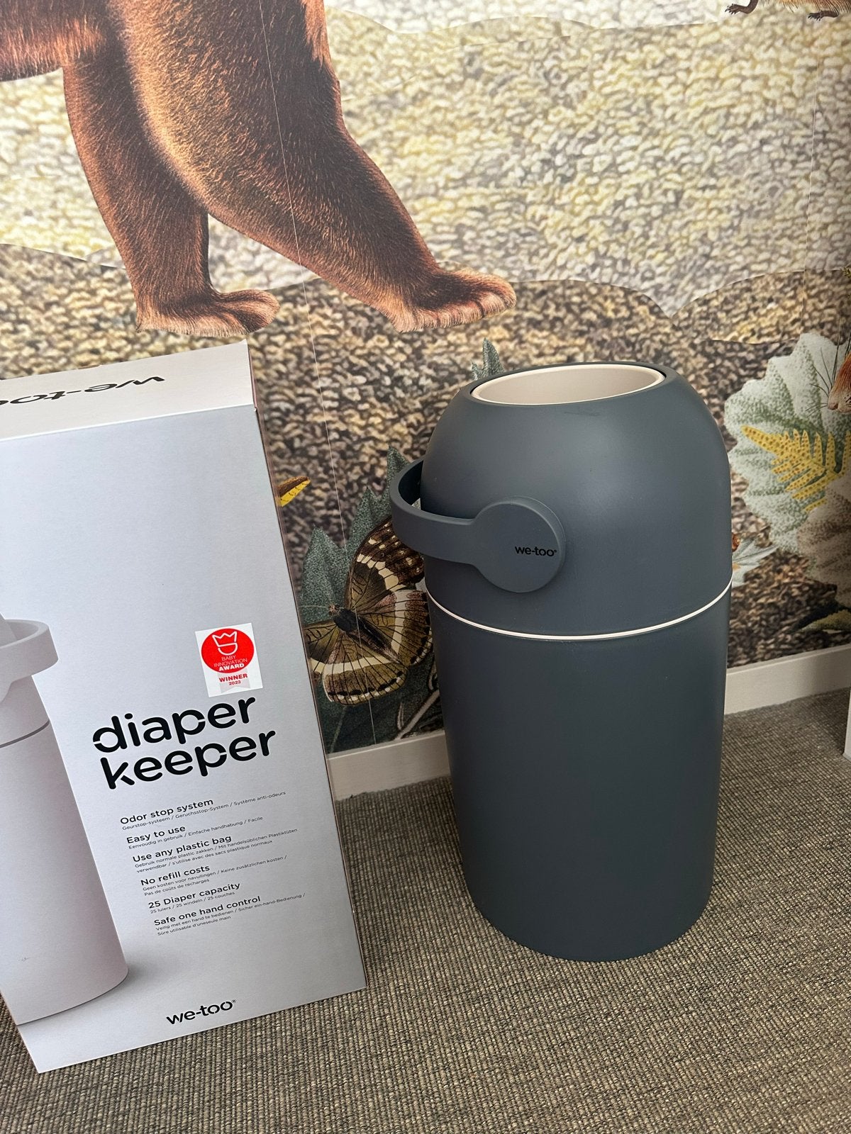 We-Too Diaper Keeper luieremmer – Deep Blue, Kinderen en Baby's, Overige merken, Gebruikt, Luieremmer, Ophalen of Verzenden