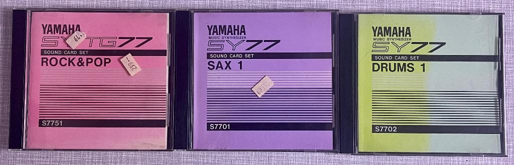 Yamaha SY-77/TG-77 Sound Card Sets, Muziek en Instrumenten, Instrumenten | Toebehoren, Zo goed als nieuw, Keyboard of Synthesizer