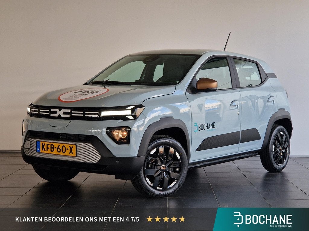 Dacia Spring Extreme 100 pack city l pack power, 970 kg, Stof, Huisgarantie, Met garantie (alle)