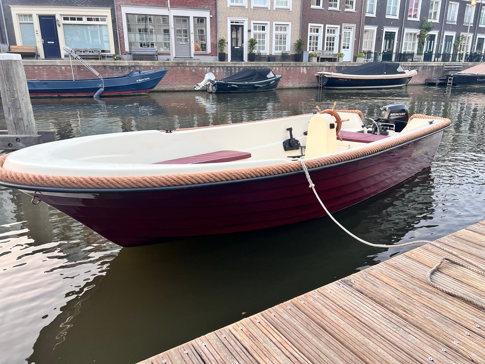 Nette Beauty 500 sloep, Mercury 9.9 pk + evt Pega trailer, Watersport en Boten, Sloepen, Consoleboot, Gebruikt, 10 pk, 5 m