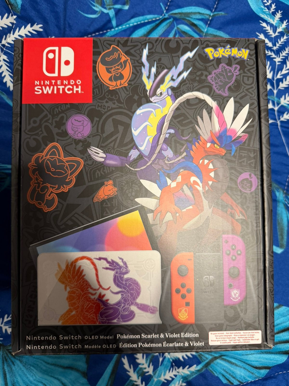 Nintendo switch pokemon scarlet & violet edition in doos, Ophalen of Verzenden, Zo goed als nieuw, Met 1 controller, Switch OLED