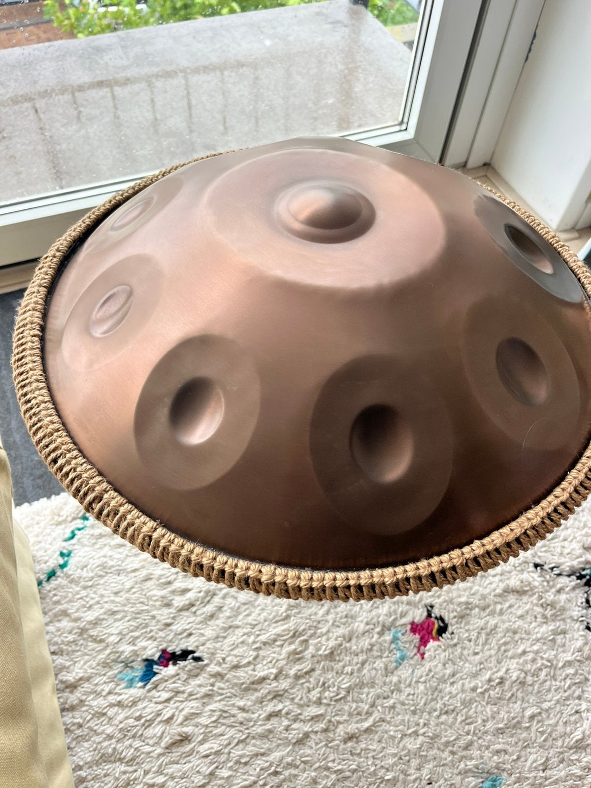Prachrige Bronzen Handpan - in nieuwstaat - D Minor, Muziek en Instrumenten, Percussie, Ophalen of Verzenden, Zo goed als nieuw
